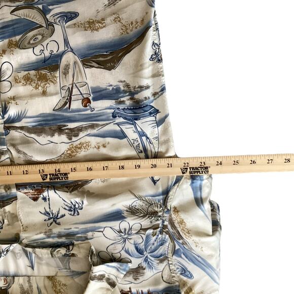 Pierre Cardin Tropical Beach Style summer Short Sleeve Shirt Size M - Picture 3 of 4